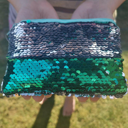 Reversible Sequins Mermaid Coin Purse with a Zip Closure Coin Purses Jones Home & Gifts Quirky Turkey Gifts