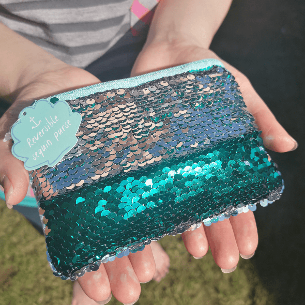 Reversible Sequins Mermaid Coin Purse with a Zip Closure Coin Purses Jones Home & Gifts Quirky Turkey Gifts