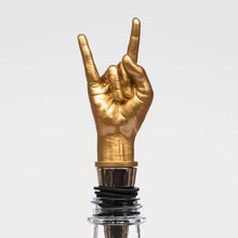 Rock On Bottle Stopper with Gift Box Rock-Salute Saver Drinkware Luckies Quirky Turkey Gifts