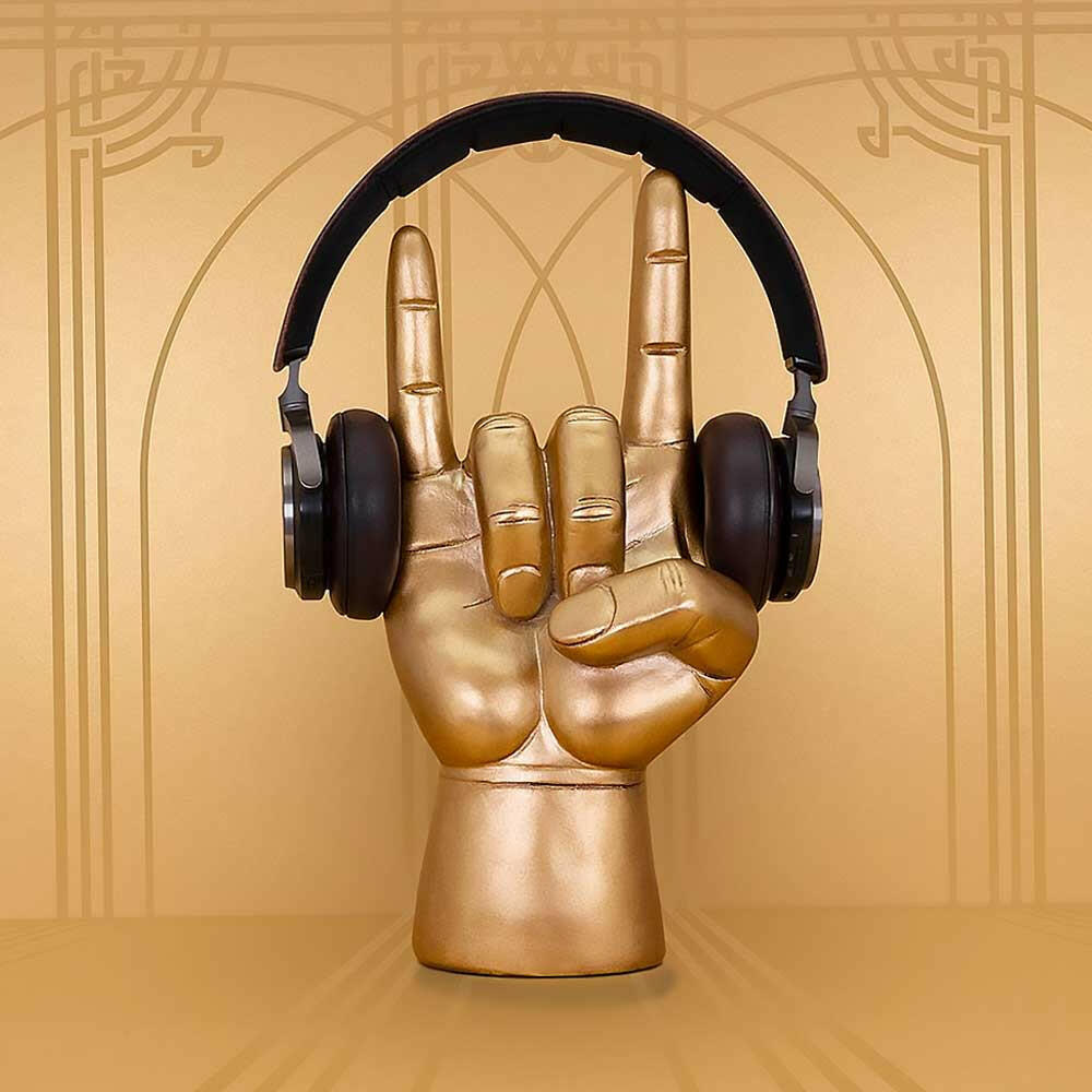 Rock On Headphone Stand with Gift Box for Music Lovers Headphone Holder Luckies Quirky Turkey Gifts