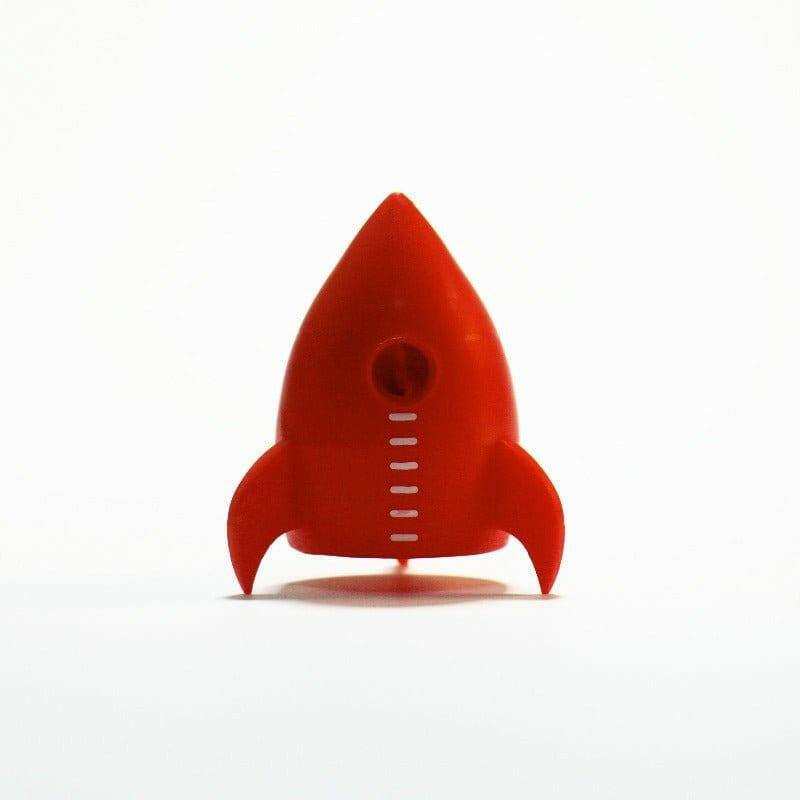 Rocket Pencil Sharpener with Keychain - Bamboo Material Pencil Sharpeners Luckies Quirky Turkey Gifts