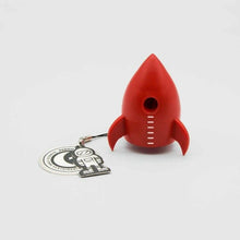 Rocket Pencil Sharpener with Keychain - Bamboo Material Pencil Sharpeners Luckies Quirky Turkey Gifts