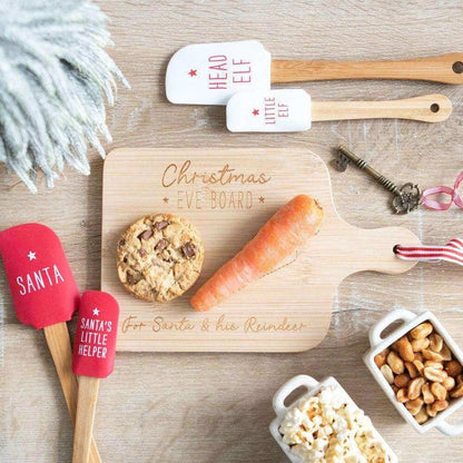 Santa and Santa's Little Helper, Head Elf and Little Elf Christmas Spatula Set Spatulas Jones Home & Gifts Quirky Turkey Gifts