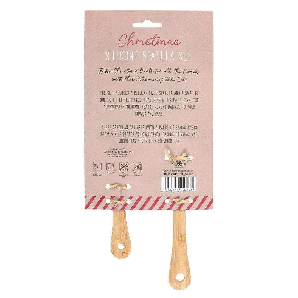 Santa and Santa's Little Helper, Head Elf and Little Elf Christmas Spatula Set Spatulas Jones Home & Gifts Quirky Turkey Gifts