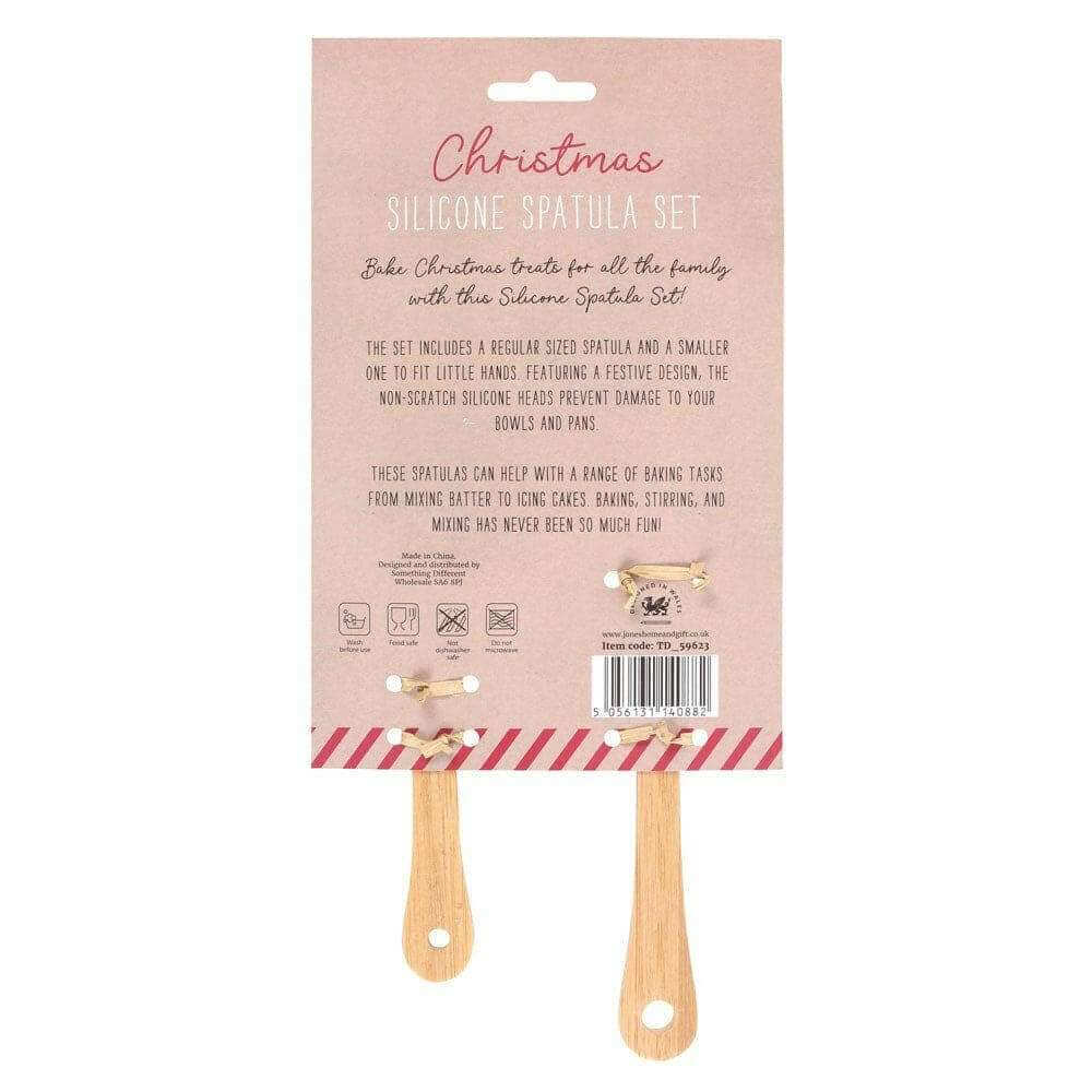 Santa and Santa's Little Helper, Head Elf and Little Elf Christmas Spatula Set Spatulas Jones Home & Gifts Quirky Turkey Gifts