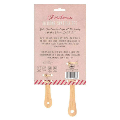 Santa and Santa's Little Helper, Head Elf and Little Elf Christmas Spatula Set Spatulas Jones Home & Gifts Quirky Turkey Gifts