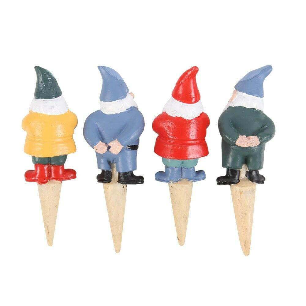 Set of 4 Mini Garden Gnome Plant Pot Pals, Fairy Garden, Planters Pots & Planters Jones Home & Gifts Quirky Turkey Gifts
