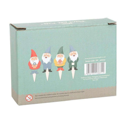 Set of 4 Mini Garden Gnome Plant Pot Pals, Fairy Garden, Planters Pots & Planters Jones Home & Gifts Quirky Turkey Gifts