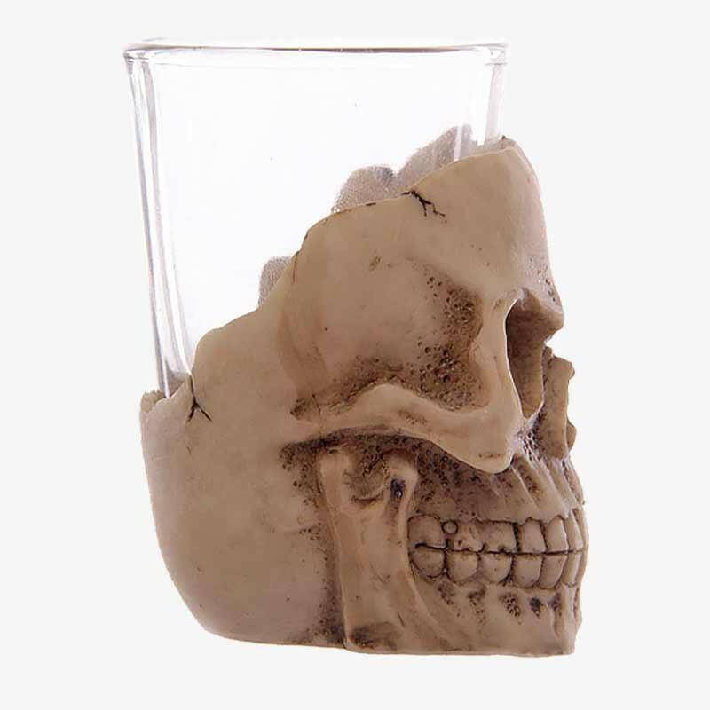 Skull Mini Shot Glass Drinking Glass Halloween Décor Drinkware Puckator Quirky Turkey Gifts