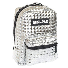 Silver Mini Backpack, Hands Free Bag For Small Stuff Mini Packs Echo Three Quirky Turkey Gifts