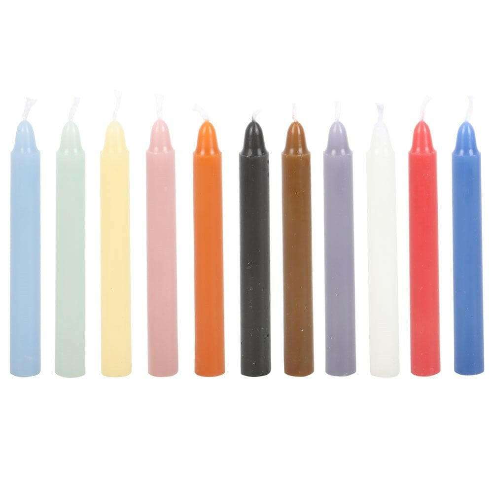 Spell Candles Box 12 Mixed Colours for Rituals and Magic Candles Spirit of equinox Quirky Turkey Gifts