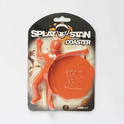 Splat Stan Orange Silicone Drink Coaster Tableware & Coasters Luckies Quirky Turkey Gifts
