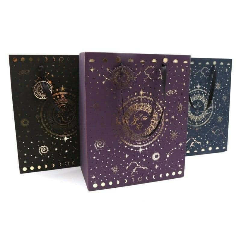 Sun and Moon Gift Bags - 2 Sizes 3 Colours 23cm and 33cm Gift Bag Sil Quirky Turkey Gifts