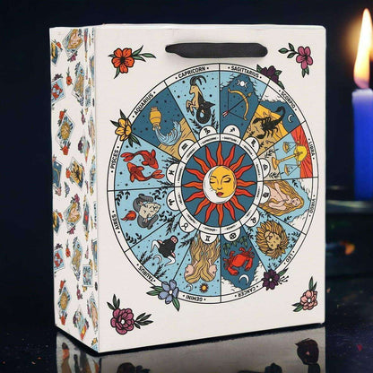 Sun and Moon Zodiac Designs Gift Bag with Astrological Signs Gift Bag Sil Quirky Turkey Gifts
