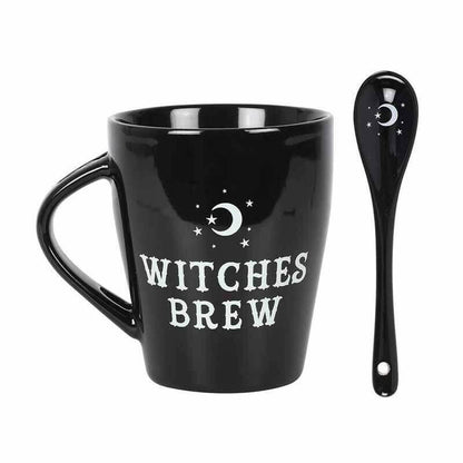 Witches Brew Morning Potion Hocus Pocus Mugs with Spoons Mugs & Cups Spirit of equinox Quirky Turkey Gifts
