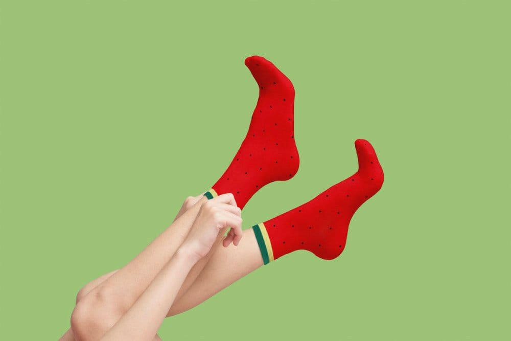 Watermelon Colourful Socks In Fruit Themed Packaging Novelty Socks Luckies Quirky Turkey Gifts