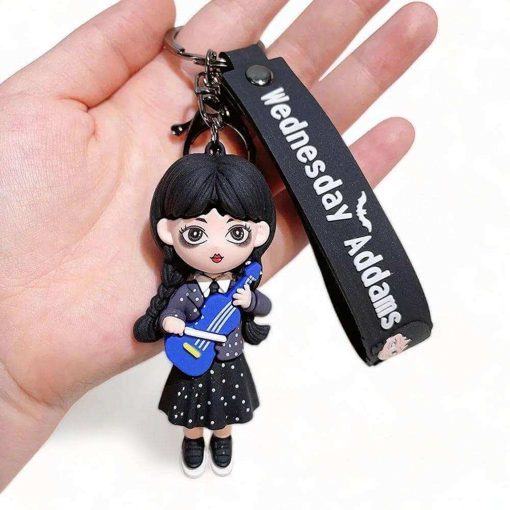 Wednesday Adams, Thing Hand, 3D Keyring with Charms Keyrings Fashion Accessories Quirky Turkey Gifts