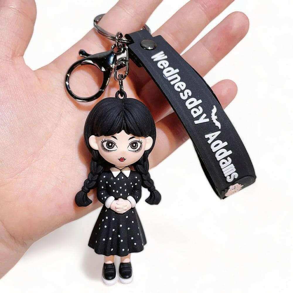 Wednesday Adams, Thing Hand, 3D Keyring with Charms Keyrings Fashion Accessories Quirky Turkey Gifts
