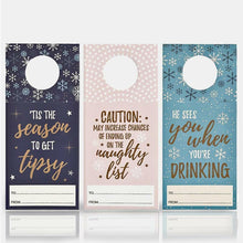Winter Magic Set of 3 Wine, Gin, Whisky Bottle Gift Tags Gift Tags & Labels Jones Home & Gifts Quirky Turkey Gifts