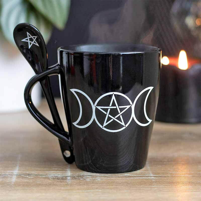 Witches Brew Morning Potion Hocus Pocus Mugs with Spoons Mugs & Cups Spirit of equinox Quirky Turkey Gifts