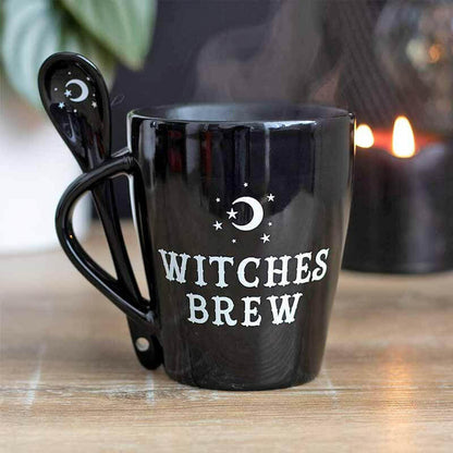 Witches Brew Morning Potion Hocus Pocus Mugs with Spoons Mugs & Cups Spirit of equinox Quirky Turkey Gifts