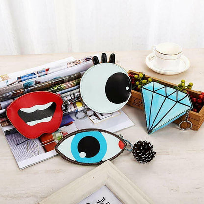 Womens Girls Large Coin Purse Novelty Fun Dimond Eye Shape Purses Purses and Wallets Fashion Accessories Quirky Turkey Gifts