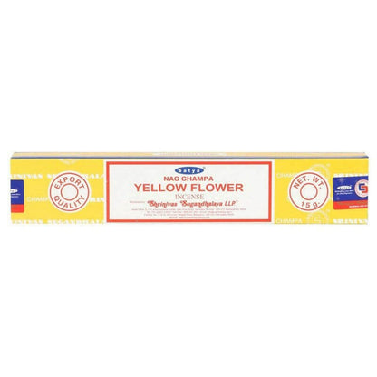 Yellow Flower Incense Sticks by Satya Home Fragrance Satya Quirky Turkey Gifts