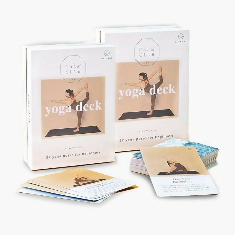 Calm Club Yoga Deck 52 Yoga Poses For Beginners Eco-Friendly Yoga Cards Calm Club Quirky Turkey Gifts
